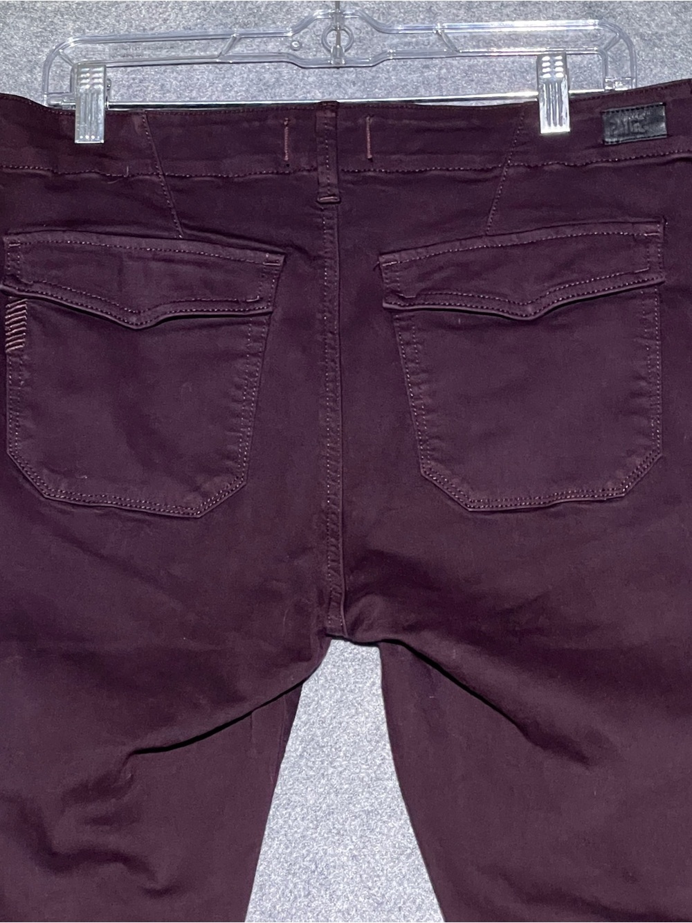 PAIGE Mayslie Jogger Plum Purple Pants Elastic Cuff Zip Ankle Women's 32 - Picture 10 of 15